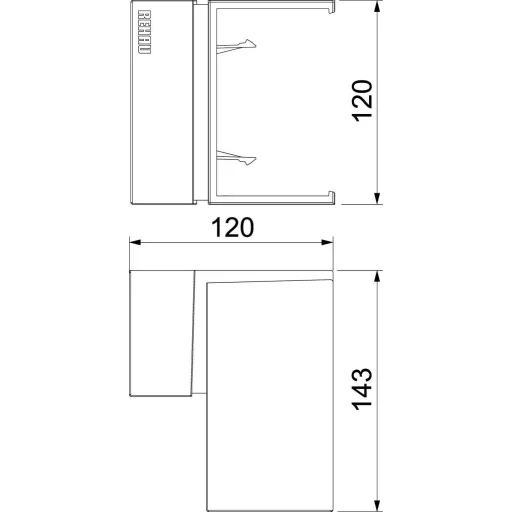 OBO Bettermann 6132751 Kábelcsatorna Belső sarok 1 db