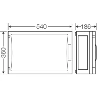 Hensel FP 0450 68000301 Ház 540 x 360 x 186 Műanyag 1 db