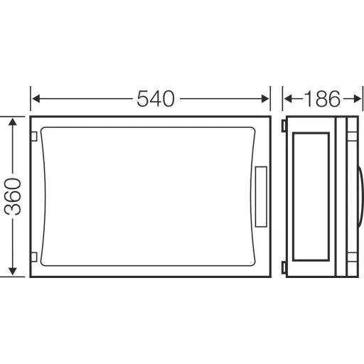 Hensel FP 0450 68000301 Ház 540 x 360 x 186 Műanyag 1 db