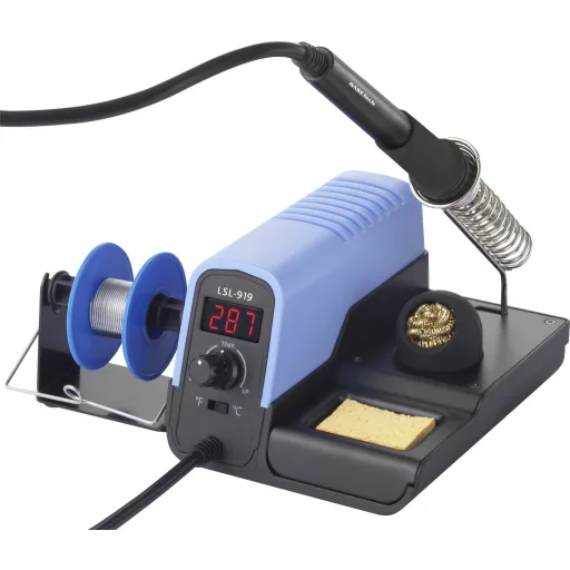 Digitális forrasztóállomás ónnal 30 W 160 - 480°C , Basetech LSL-919
