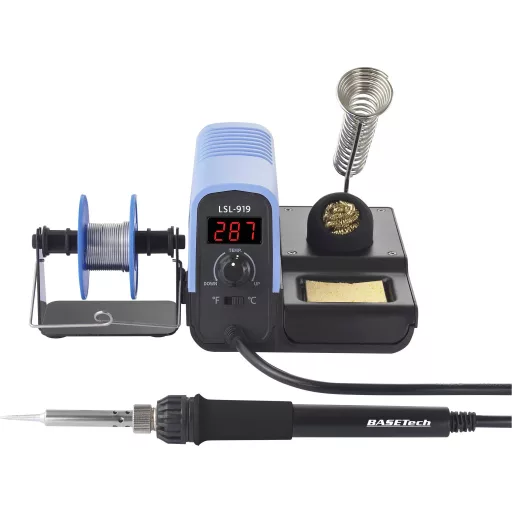 Digitális forrasztóállomás ónnal 30 W 160 - 480°C , Basetech LSL-919