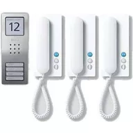   Siedle SET CA 812-3 E/W Kaputelefon Vezetékes Infó mező Ezüst, Fehér