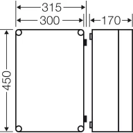 Hensel Mi 9301 20001050 Ház 300 x 450 x 170 Műanyag 1 db