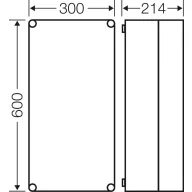 Hensel Mi 0410 2000290 Ház 300 x 600 x 214 Műanyag 1 db