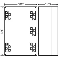   Hensel 3900221 Elosztó doboz halogénmentes, Plombálható (H x Sz) 450 mm x 300 mm 1 db