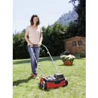   Einhell GC-SC 36/31 Li – Solo Power X-Change Irtóborona Lítiumion Akku Hásó kidobó, Állítható magasságú fogantyú, összehajtható, Akku nélkül Munkaszélesség 31