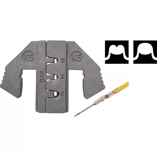 TOOLCRAFT PLE-0K5 TO-6897543 Krimpelő betét Német DTM/DT/DTP 1.5 mm² (max) német Alkalmas márka TOOLCRAFT PZ-500