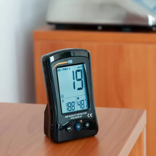 Finom por mérőkészülék, hő- és páratartalom mérő, PCE Instruments PCE-RCM 05