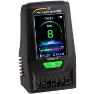   PCE Instruments Finom por mérőkészülék Légnedvesség, Hőmérséklet, Finom por, Légszennyezettség Hőmérsékletmérő funkcióval, USB csatlakozóval