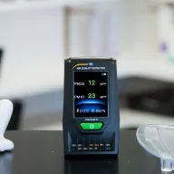   PCE Instruments Finom por mérőkészülék Légnedvesség, Hőmérséklet, Finom por, Légszennyezettség Hőmérsékletmérő funkcióval, USB csatlakozóval