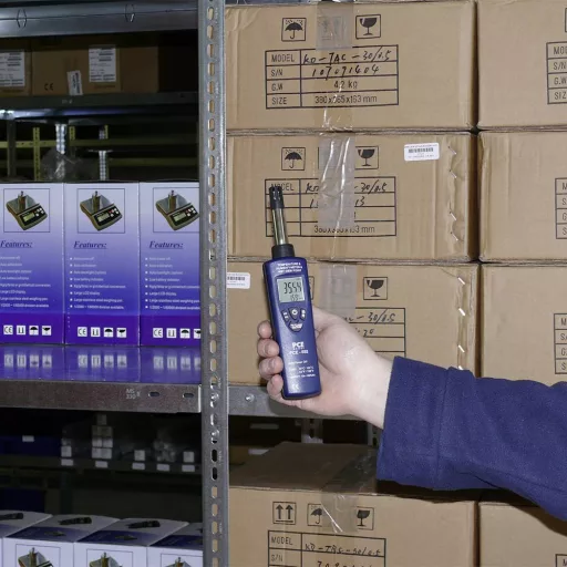 Hőmérséklet- és légnedvesség mérő 0 % rF 100 % rF, PCE Instruments PCE-555