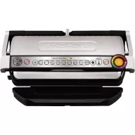   Tefal Optigrill XL Kontakt grill Elektromos Automatikus hőmérséklet beállás Nemesacél (matt), Fekete