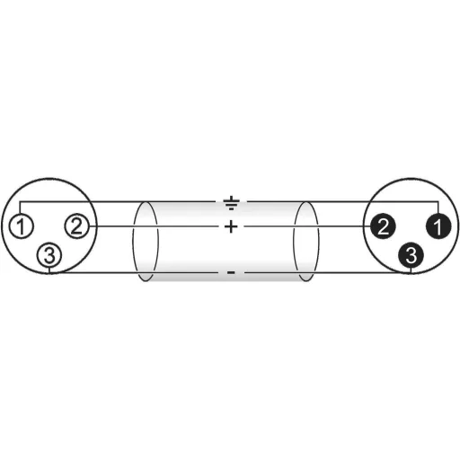 Omnitronic 30220595 XLR Összekötőkábel [1x XLR dugó, 3 pólusú - 1x XLR alj, 3 pólusú] 30.00 m Fekete