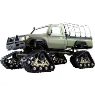   Amewi AMXRock RCX10PTS Scale Crawler Pick-Up mattgrün 1:10, RTR 1:10 Brushed RC modellautó Elektro Crawler RtR 2,4 GHz