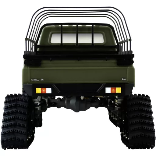 Amewi AMXRock RCX10PTS Scale Crawler Pick-Up mattgrün 1:10, RTR 1:10 Brushed RC modellautó Elektro Crawler RtR 2,4 GHz