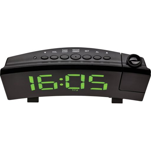 TFA Dostmann 60.5015.04 Kvarc Ébresztőóra Fekete Nagy kijelző, USB csatlakozó