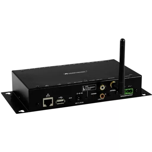 Omnitronic CIA-40WIFI 2.0 Sztereo erősítő 2x25 W Fekete AirPlay, DLNA, Internetrádió, USB, WLAN