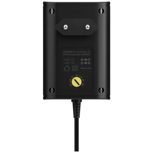 Ansmann 1201-0024 Dugasztápegység, beállítható 12 V/DC, 9 V/DC, 7.5 V/DC, 6 V, 4.5 V/DC, 3 V 1500 mA 18 W
