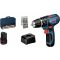 Bosch Professional GSB 12V-15 -Akkus ütvefúrógép 2. akkuval