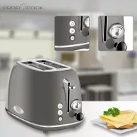 Profi Cook PC-TA 1193 Kenyérpirító Nemesacél, Antracit