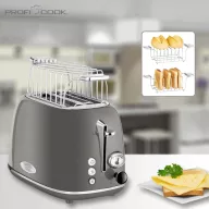 Profi Cook PC-TA 1193 Kenyérpirító Nemesacél, Antracit