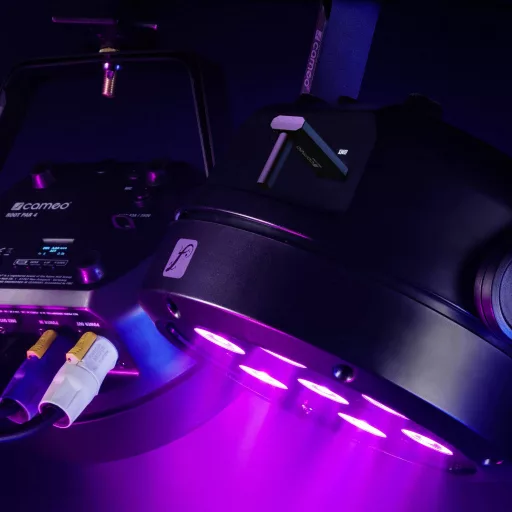 Cameo ROOT PAR 4 LED-es PAR fényszóró LED-ek száma: 7 4 W Fekete