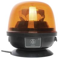   SecoRüt Körkörös lámpa 95003 12 V/DC, 24 V/DC Akkuról üzemeltetett Mágneses rögzítős, Mágneses talp, Tapadókorong Narancssárga