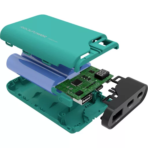 RealPower PB-7500C Powerbank 7500 mAh Lítiumion Zöld