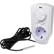   Konnektoros termosztát köztes dugóval, 5...30 °C, interBär 8141-108.01