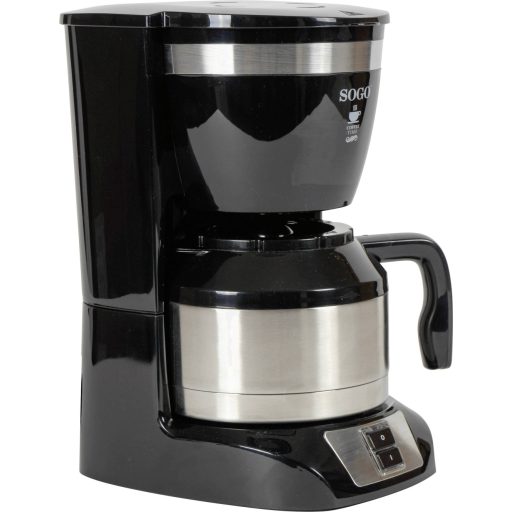 SOGO Human Technology Drip Inox 10 Kávéfőző Fekete Kapacitás, csésze=10 Üveg kanna, Melegentartás