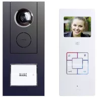   m-e modern-electronics Vistus VD ALU 6310 A Vistus Videó kaputelefon Vezetékes Komplett készlet 1 családiház Antracit