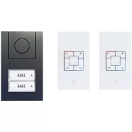   m-e modern-electronics Vistus AD ALU 4020 A Vistus Kaputelefon Vezetékes Komplett készlet 2 családiház Antracit