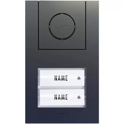 m-e modern-electronics Vistus AD ALU 420 A Vistus Kaputelefon Vezetékes Külső egység 2 családiház Antracit