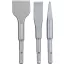 kwb 247185 Véső készlet 3 részes 40 mm, 20 mm Teljes hossz 140 mm SDS-Plus 1 db
