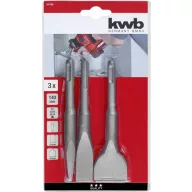   kwb 247185 Véső készlet 3 részes 40 mm, 20 mm Teljes hossz 140 mm SDS-Plus 1 db