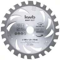   kwb 583338 Keményfém körfűrészlap 150 x 16 x 1.2 mm Fogak száma (collonként): 24 1 db