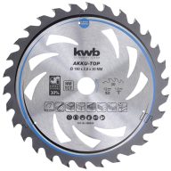   kwb 586654 Keményfém körfűrészlap 190 x 20 x 1.3 mm Fogak száma (collonként): 30 1 db