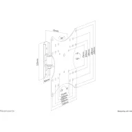  Neomounts FPMA-W115BLACK TV fali tartó 25,4 cm (10) - 101,6 cm (40) Csuklóval mozgatható, Dönthető