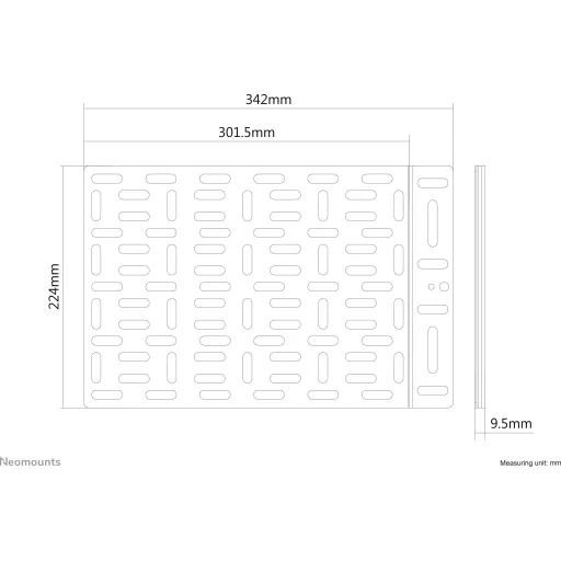 Neomounts VESA adapter Fekete