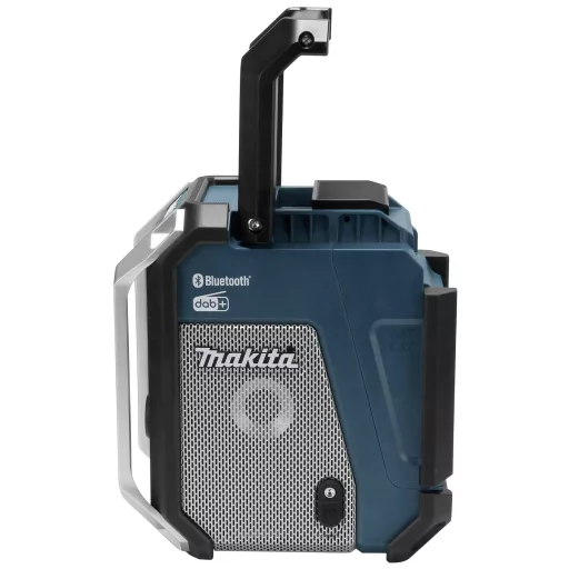 Makita DMR115 Építkezési rádió DAB, DAB+ AUX, Bluetooth®, USB Fröccsenő víz ellen védett, ütésálló Türkiz, Fekete, Ezüst