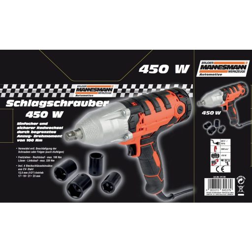 Brüder Mannesmann M01728 Ütve csavarozó 230 V