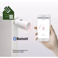 Bluettothos radiátor termosztát, Danfoss 014G1115 ECO