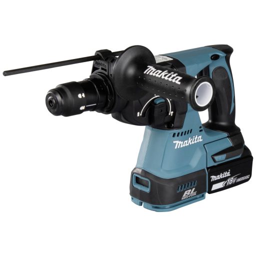 Makita DHR243RTJW SDS-Plus-Akkus kombi kalapács 18 V 5 Ah Töltővel