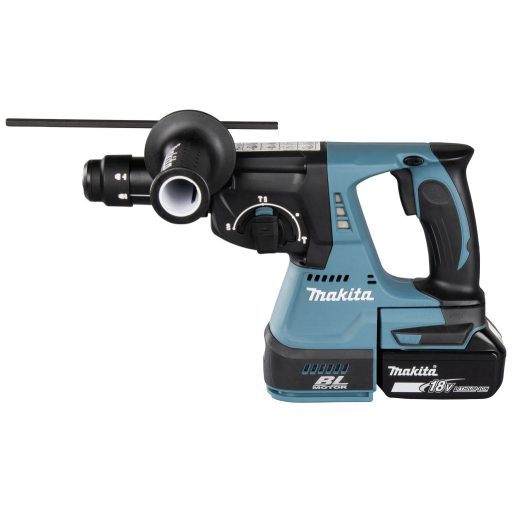 Makita DHR243RTJW SDS-Plus-Akkus kombi kalapács 18 V 5 Ah Töltővel