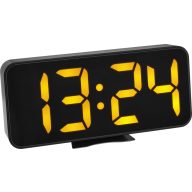   TFA Dostmann 60.2027.01 Kvarc Ébresztőóra Fekete Nagy kijelző