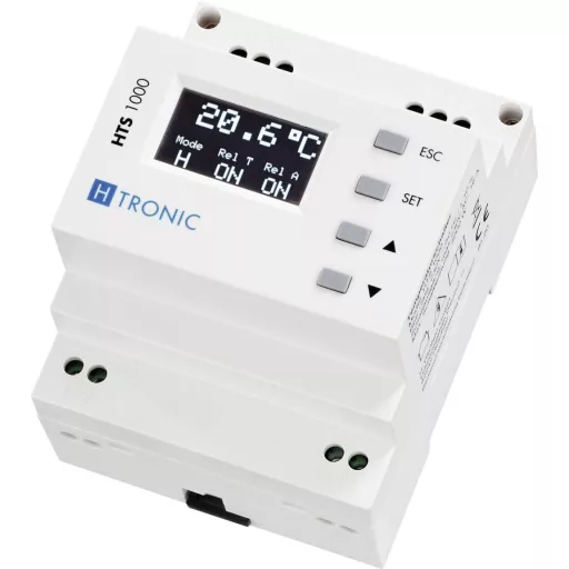 DIN sínes hőmérséklet kapcsoló -99...+850 °C 3000 W, H-Tronic HTS 1000 1114690