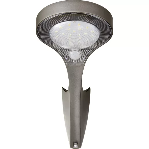 Napelemes fali lámpa mozgásérzékelővel 10 W, melegfehér, fekete, Sygonix SY-4673532