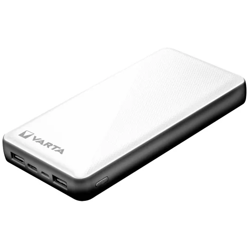 Powerbank 20000 mAh LiPo USB-C® fehér/fekete, Varta 57978101111