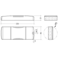   Tridonic LED meghajtó Állandó feszültségű, Állandó áramú 60 W 900 - 1750 mA 20 - 54 V 1 db