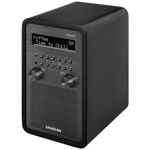 Sangean DDR-60 Asztali rádió DAB+, DAB, URH AUX, Bluetooth®, NFC Táviránytóval, Ébresztő funkció Fekete